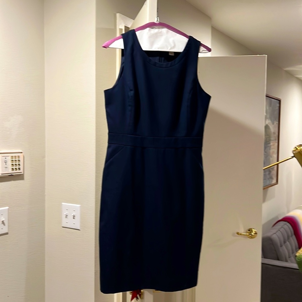 Jcrew navy dress, size 6